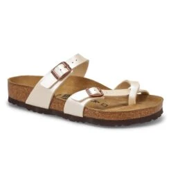 Birkenstock Women's Mayari BF Sandal - Stone -Shoes Sale Shop 071661 XXX 5