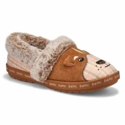 Skechers Women's Bobs Too Cozy 3D Dog Slipper