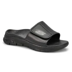 Skechers Mens' Arch Fit Slide Sandal - Black/