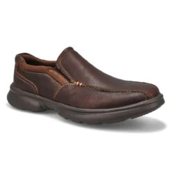 Clarks Men's Bradley Step Slip On Shoe - Brow