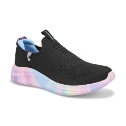 Skechers Girls' Ultra Flex 3.0 Sneaker - Blac