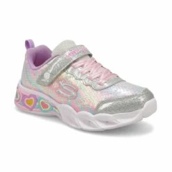 Skechers Girls' Sweetheart Lights Lets Shine
