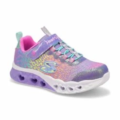 Skechers Girls' Flutter Heart Lights Sneaker-