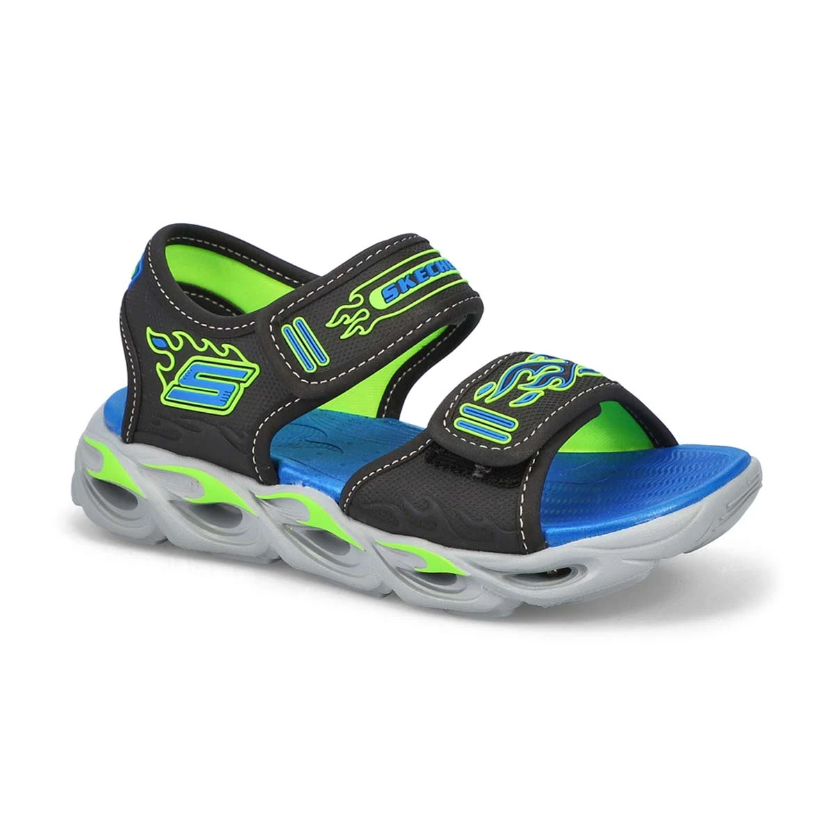 Skechers Boys' Thermo Splash Sandal - Black/R 6 Skechers Boys' Thermo Splash Sandal - Black/R - Image 4
