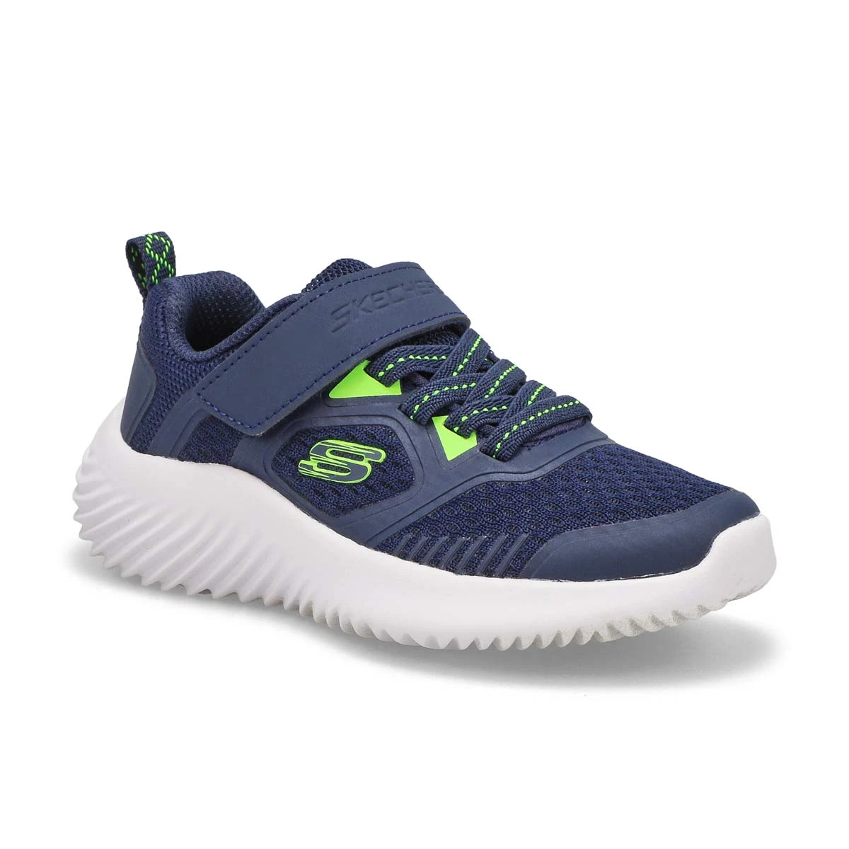 Skechers Boys' Bounder Sneaker - Navy /Lime 3 Skechers Boys' Bounder Sneaker - Navy /Lime
