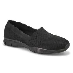 Skechers Women's Seager Stat Shoe - Black/Bla