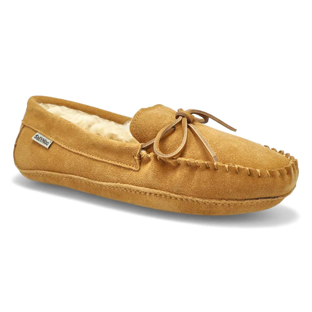 SoftMoc Men's Ace Fur Lined Moccasin - Chestn 3 SoftMoc Men's Ace Fur Lined Moccasin - Chestn