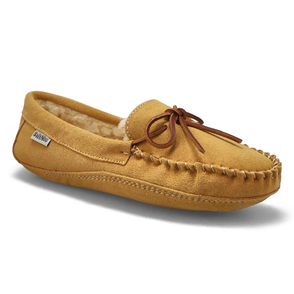 SoftMoc Men's Ace Fur Lined Moccasin - Chestn 4 SoftMoc Men's Ace Fur Lined Moccasin - Chestn - Image 2