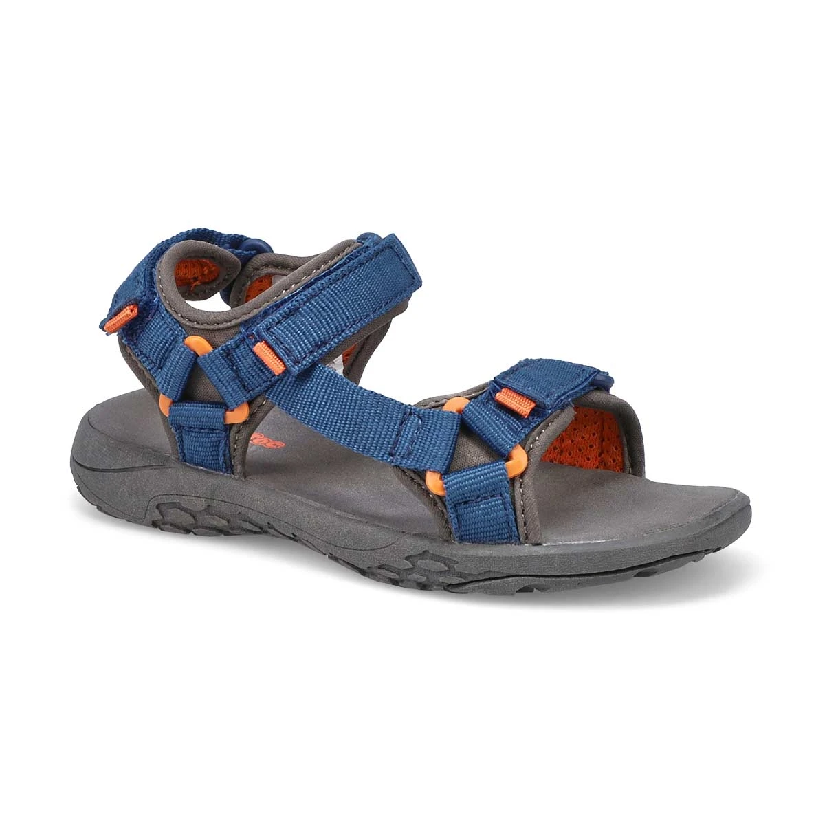 SoftMoc Boys' Benny Sport Sandal - Navy/Orang 3 SoftMoc Boys' Benny Sport Sandal - Navy/Orang