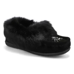 SoftMoc Women's Cute 5 Rabbit Fur Moccasin - 10 SoftMoc Women's Cute 5 Rabbit Fur Moccasin - -Shoes Sale Shop CUTE5 BKBK XXX 3