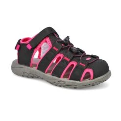 SoftMoc Girls' Kayla Fisherman Sandal - Black