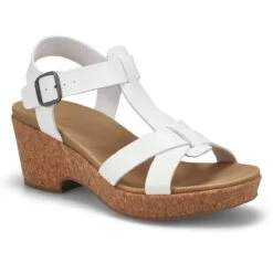 SoftMoc Women's Paola Wedge Sandal - Antique -Shoes Sale Shop PAOLA WHT XXX 2