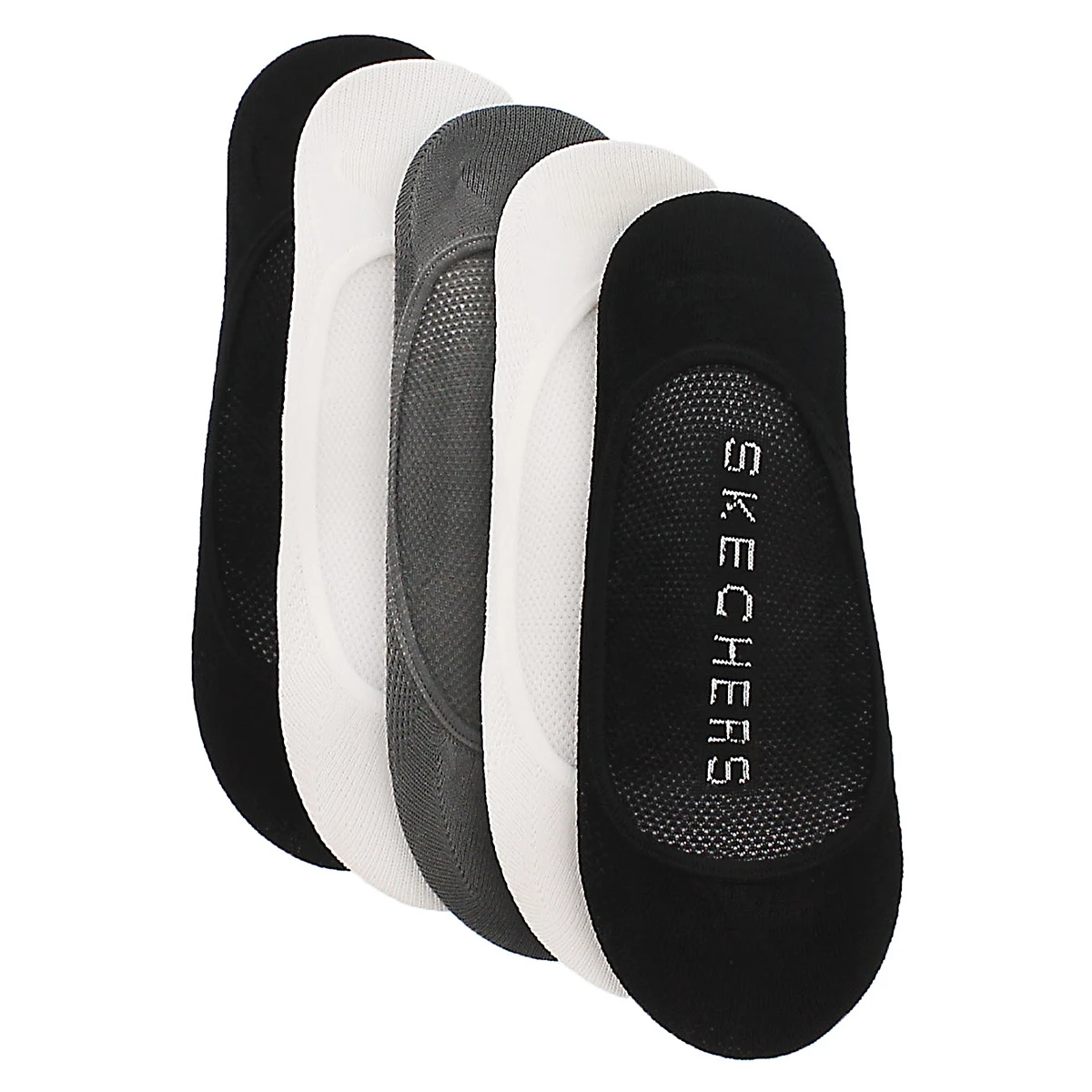 Skechers Lds Microfiber Superlow Liner 5pk- M 5 Skechers Lds Microfiber Superlow Liner 5pk- M - Image 3