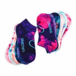 Skechers Girls' LOW CUT NON TERRY Multi Socks