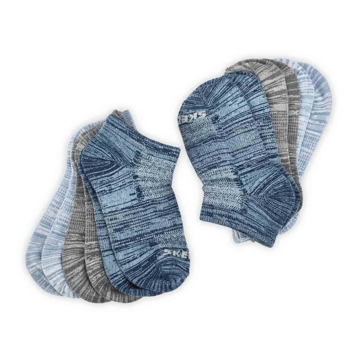Skechers Boys' NON TERRY LOW CUT Socks - 6 P 4 Skechers Boys' NON TERRY LOW CUT Socks - 6 P - Image 2