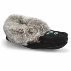 SoftMoc Women's 658 L Rabbit Fur Moccasin - N -Shoes Sale Shop SF600 BL XXX 2
