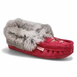 SoftMoc Women's 653L Rabbit Fur Moccasin - Bl -Shoes Sale Shop SF600 BUL XXX